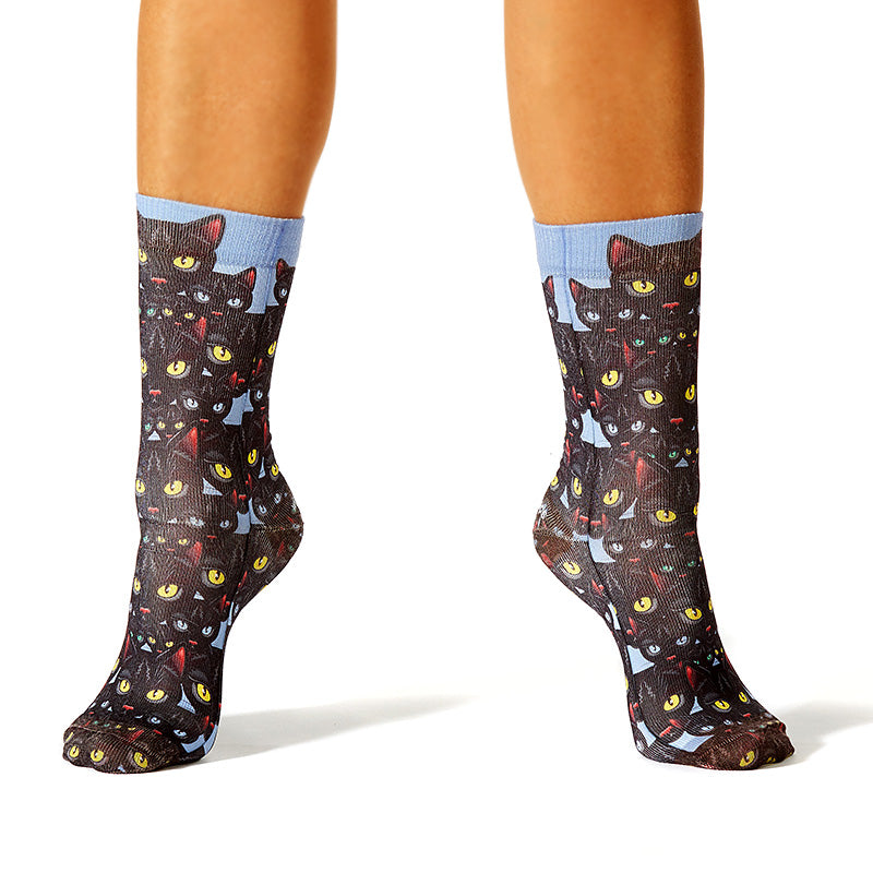 Black Cat Lady Sock