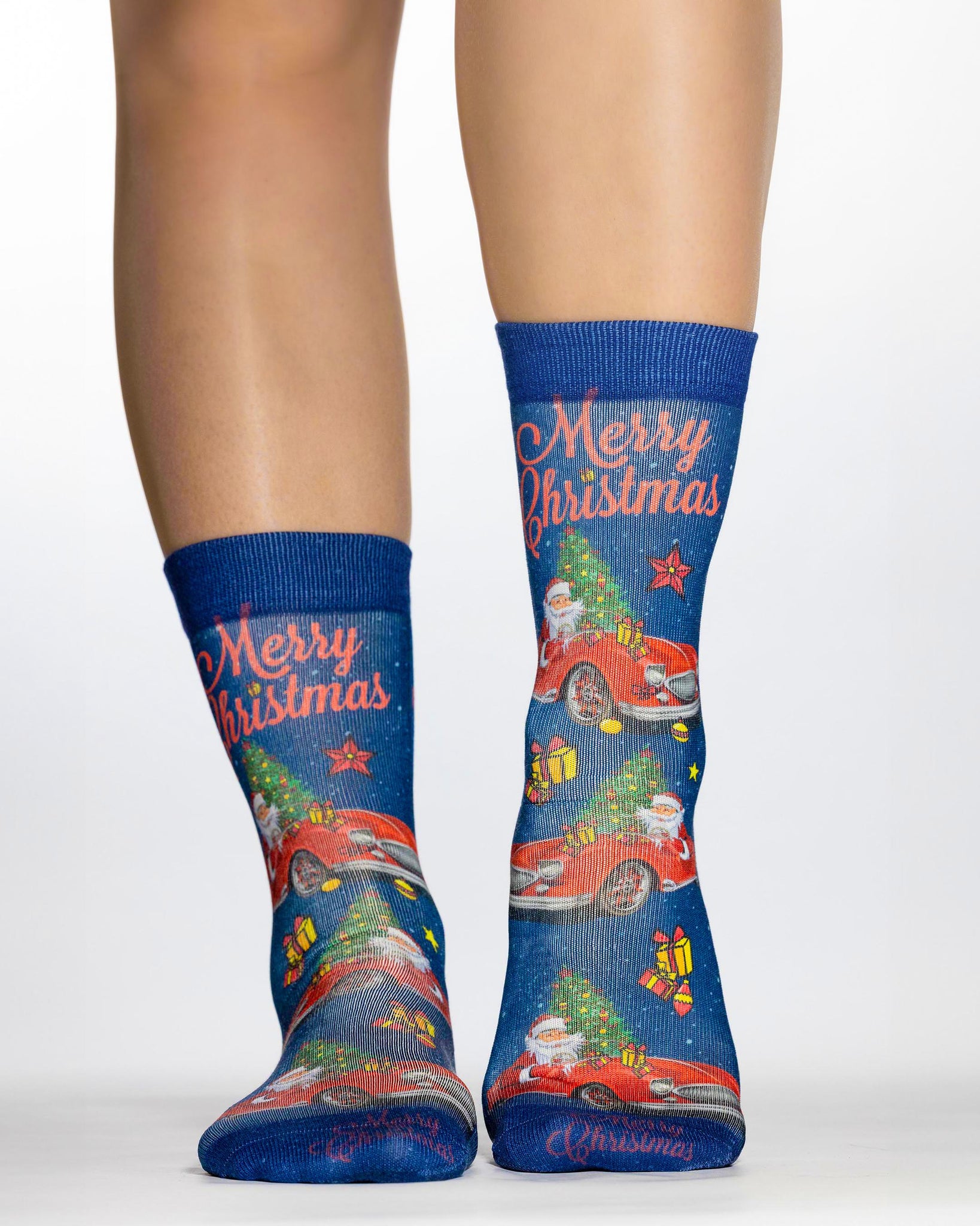 Christmas Car Lady Sock