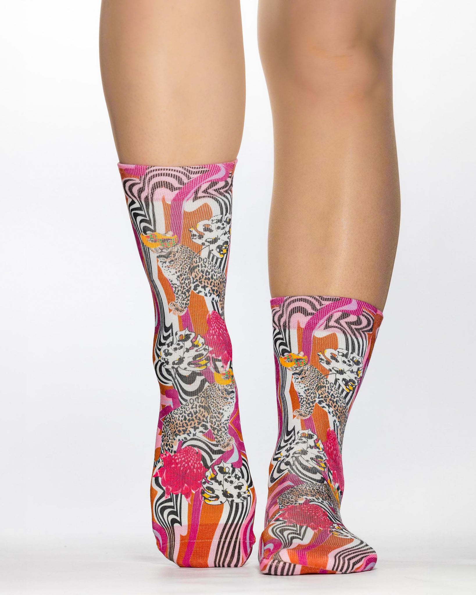 Leopard Mask Lady Sock