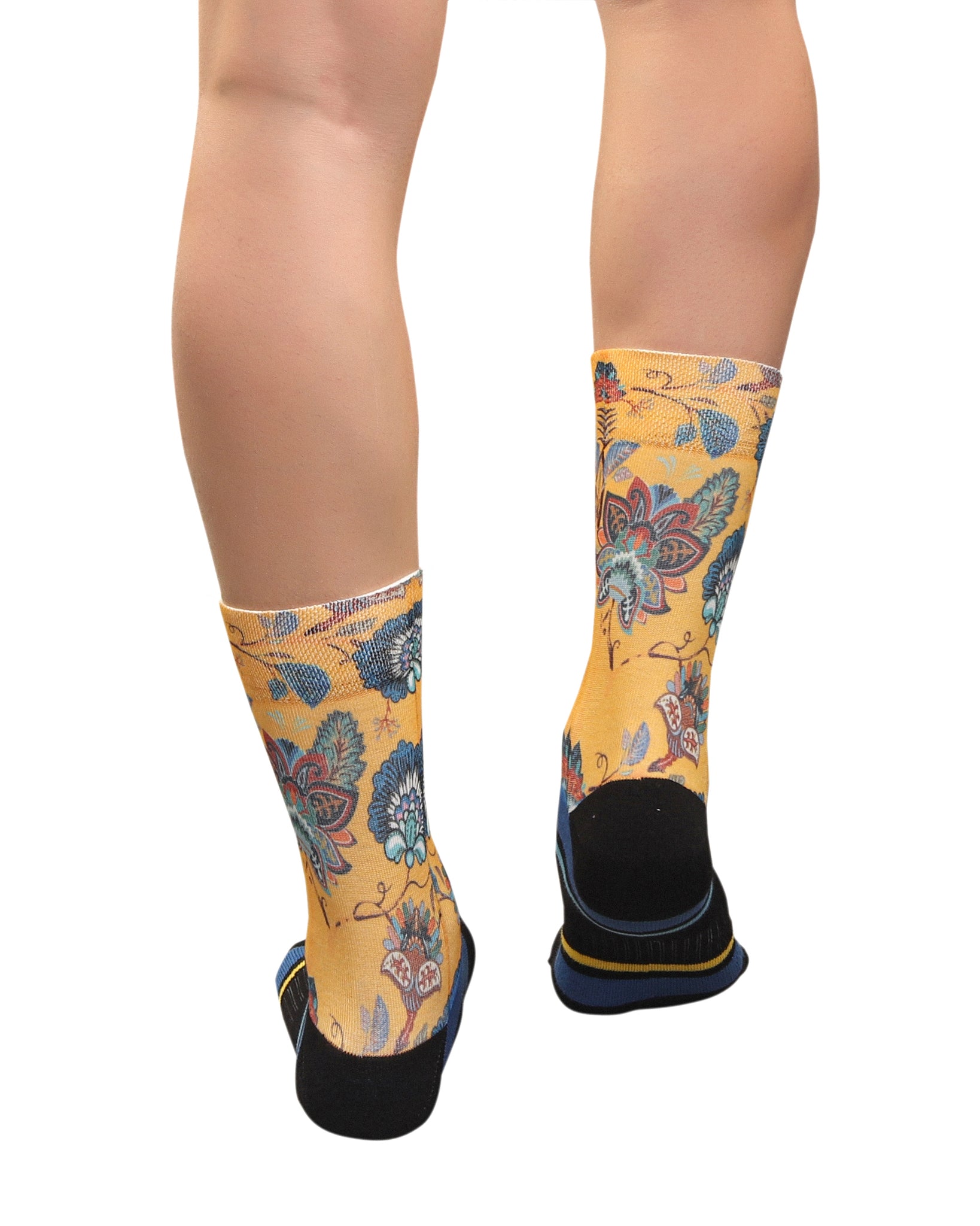 ETRO FLOWERS YELLOW Performance Socks