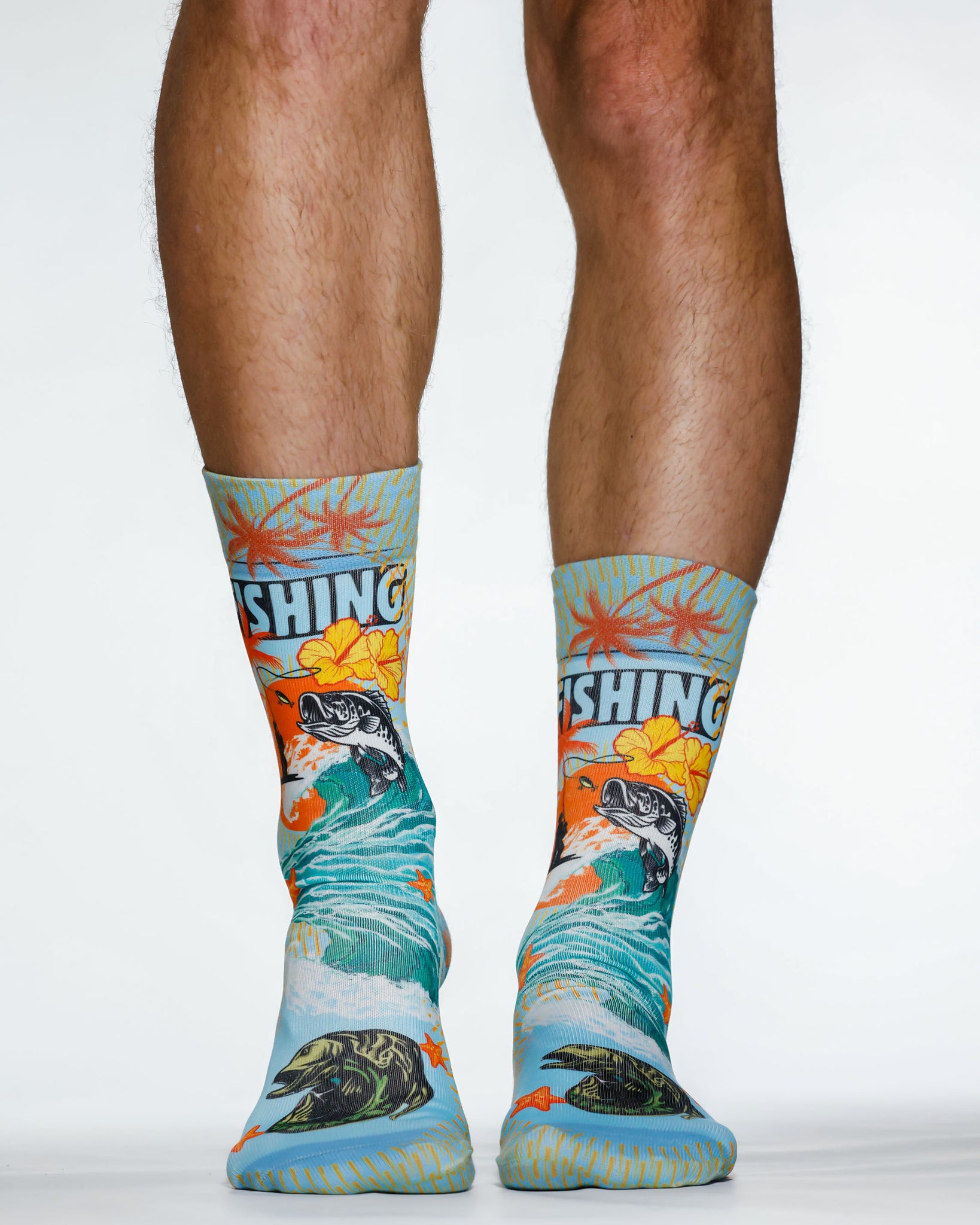 Fishing Man Sock