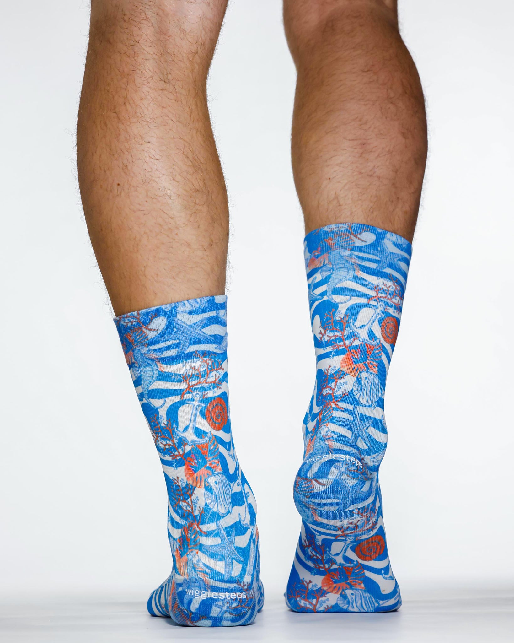 Blue Sea Man Sock