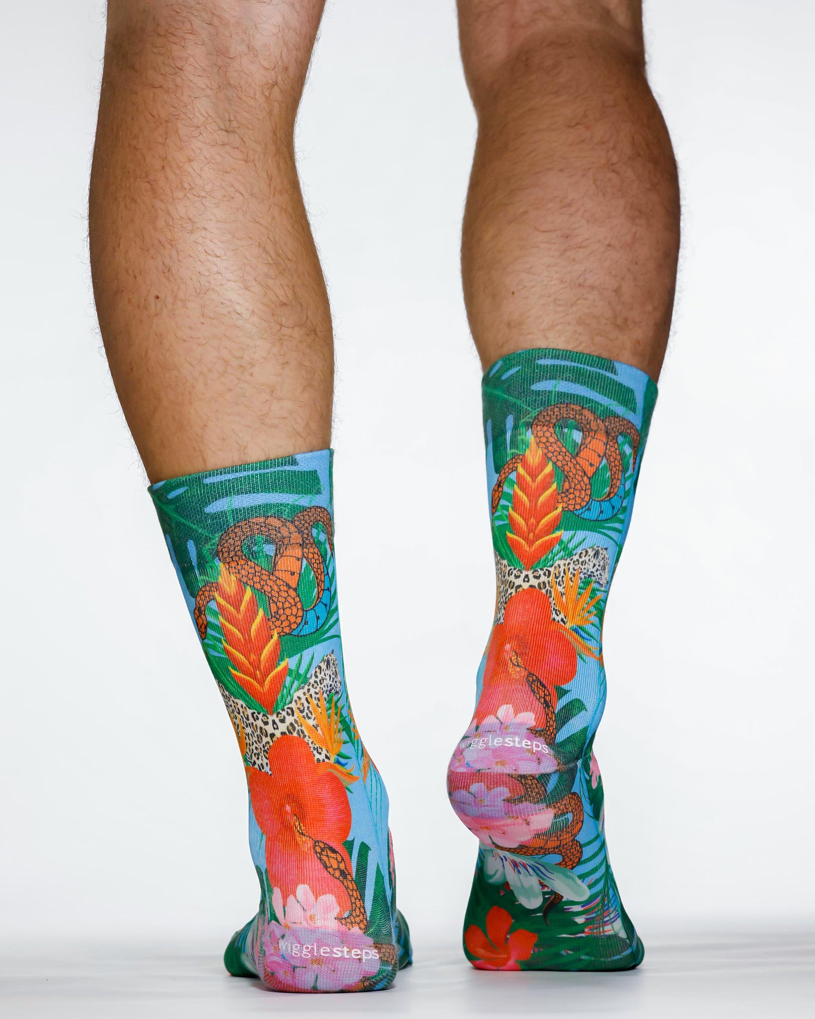 Leo Flowers Man Sock