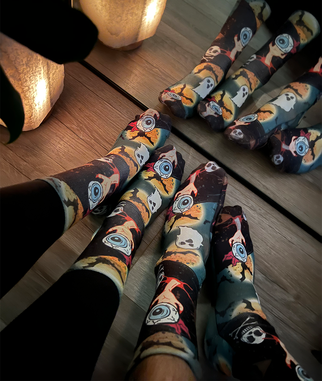 Halloween Skull Lady Sock