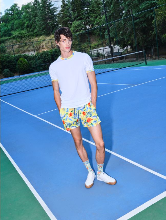 Colored Beach Man Short