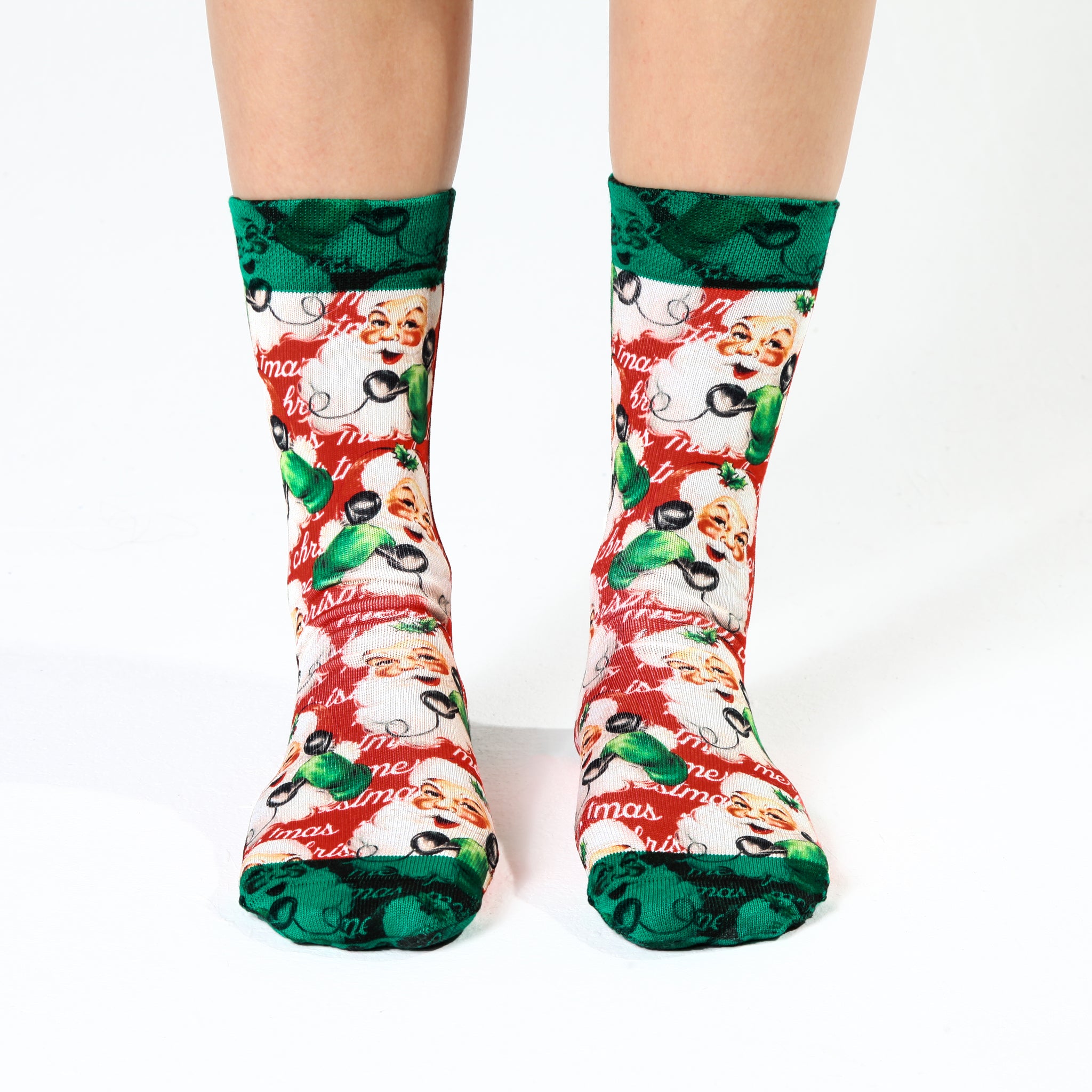 Chaussettes Femme Santa Unicorn Imprimé Wigglesteps