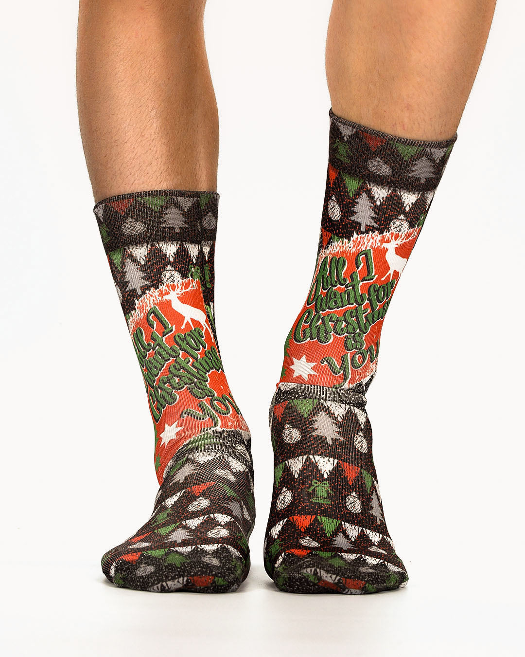 Noel Greanting Man Sock