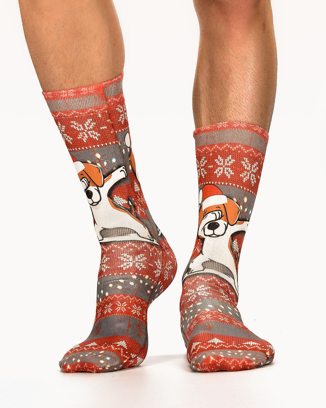 Christmas Fun Dog Lady Sock